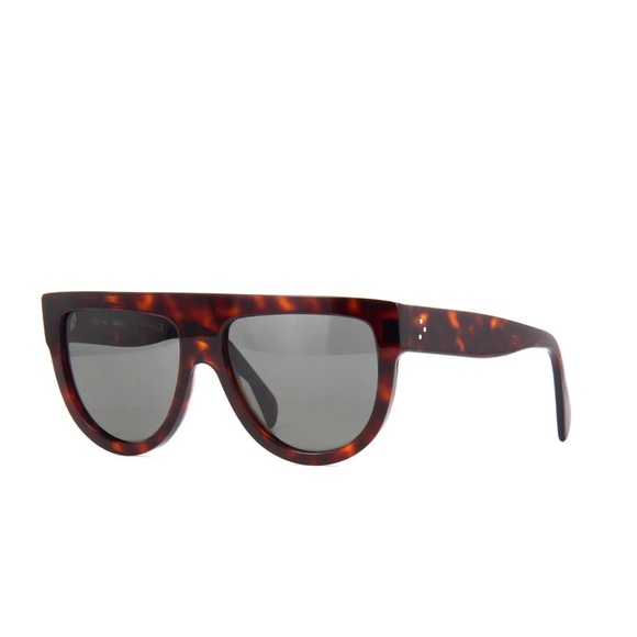 CELINE SHADOW HAVANA CL4001IN 54R POLARIZED SUNGLASSES - Picture 5 of 8